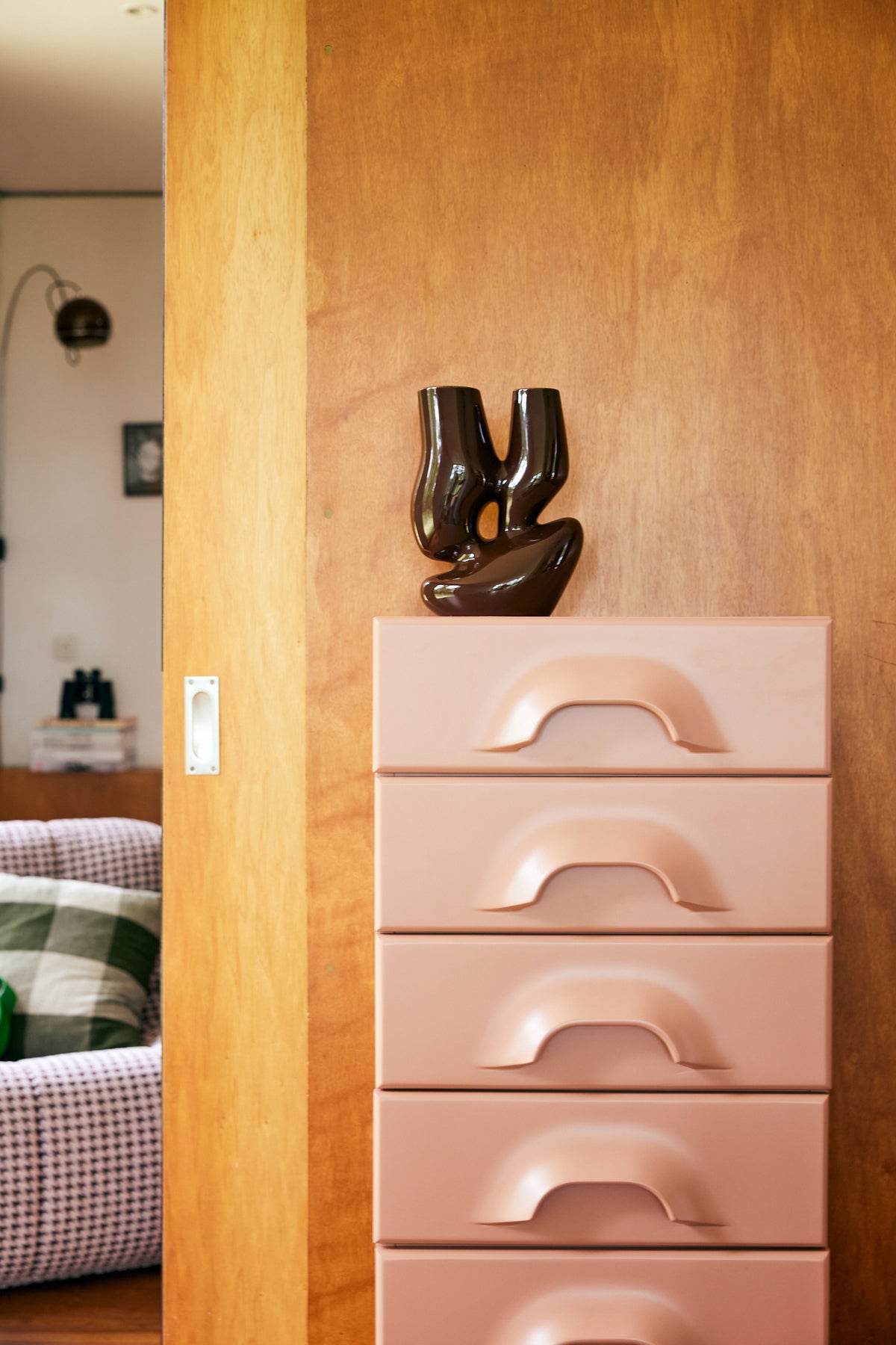 Chest of 7 Drawers, Blush Pink from hkliving