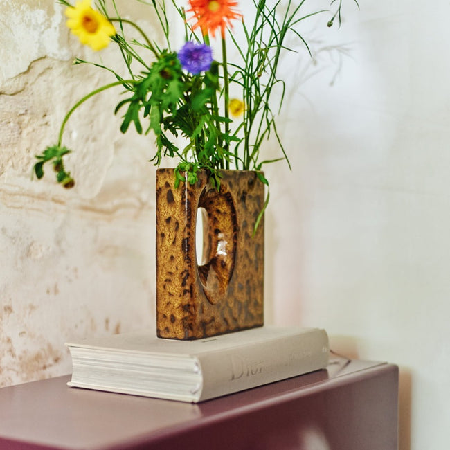 Retro Vase, Olive by HKliving