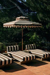 1950s Striped Patio Umbrella – Stracciatella Parasol by hkliving