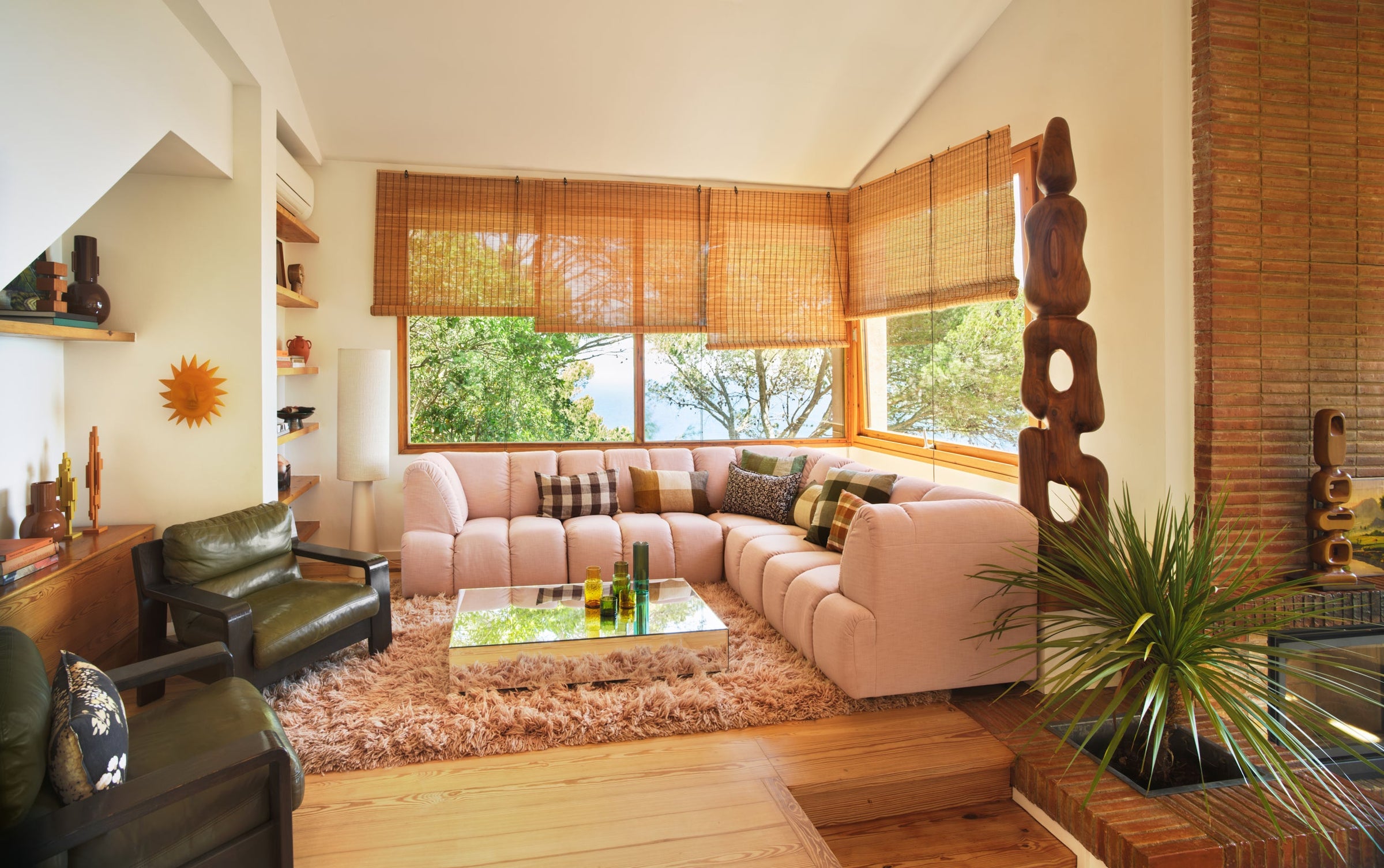 HKLiving Mirror Coffee Tables - Two Sizes & Colours (Smokey Brown or Clear)