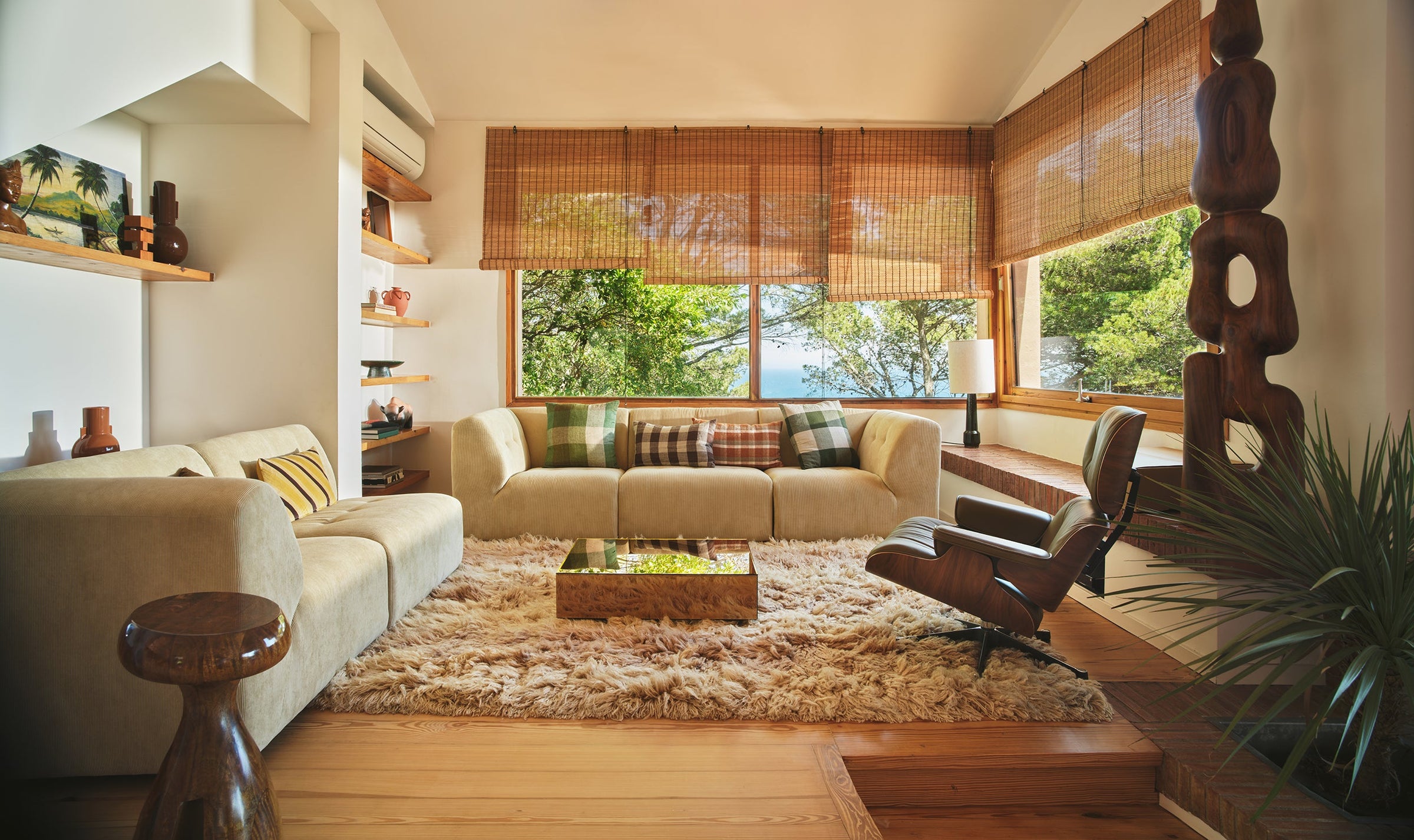 HKLiving Mirror Coffee Tables - Two Sizes & Colours (Smokey Brown or Clear)