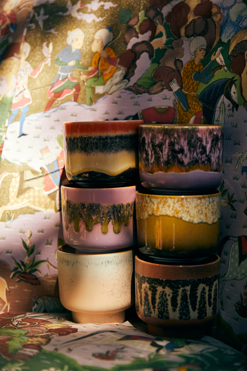 Floral Herbal Scented Candle, Cape Town, 70s Ceramics by hkliving
