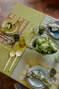 HKLIVING vanilla salad cutlery styled at a table setting