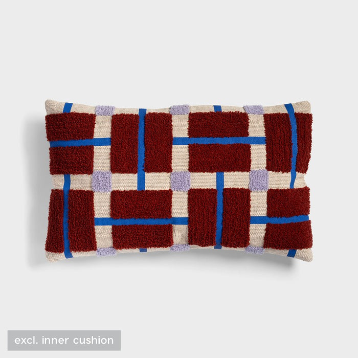 rectangular multicolour plano cushion by &k Amsterdam on white background
