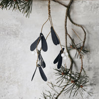 Ornament, Mistletoe, Black