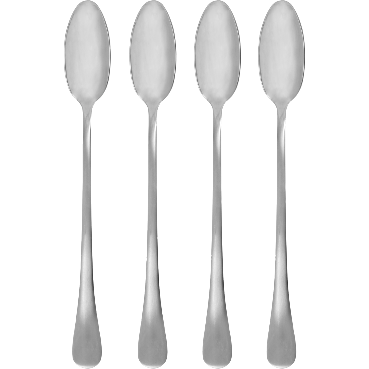 Long Spoon Set of 4 - Stylish Stainless Steel Stirring Spoon - Brush by House Doctor