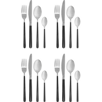 Black & Silver Cutlery Set - 16 Pieces by House Doctor