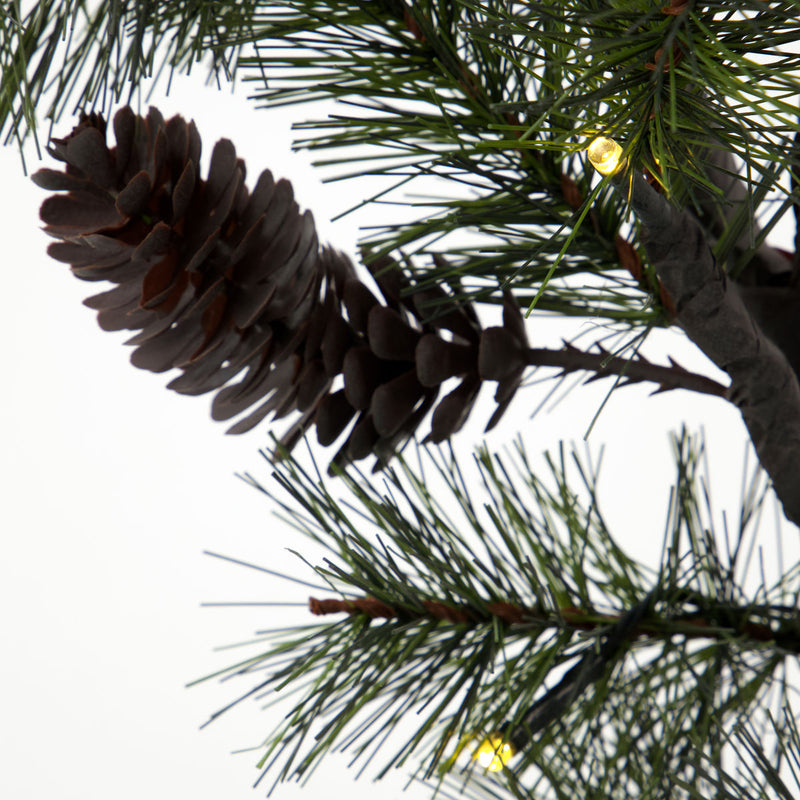 Christmas branch w. LED, Peuce, Nature