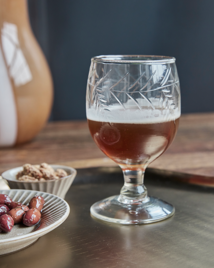 Large Beer or Wine Glass from House Doctor Vintage Collection