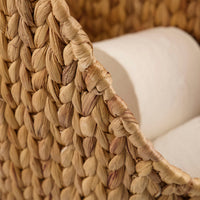 Woven Toilet Roll Holder, Twin Holder, Double Roll Holder, Paper, Natural by House Doctor