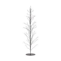 Wire Christmas tree, Glow, Black, 60cm