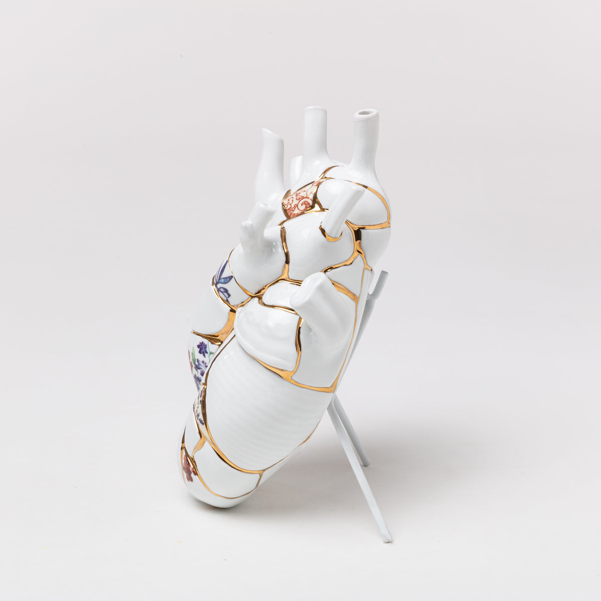 Seletti Love In Bloom Kintsugi Vase - Japanese-Inspired Anatomical Heart Vase