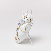 Seletti Love In Bloom Kintsugi Vase - Japanese-Inspired Anatomical Heart Vase