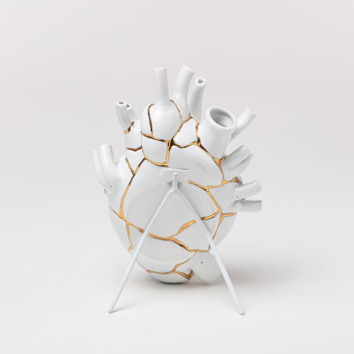 Seletti Love In Bloom Kintsugi Vase – Japanese-Inspired Anatomical Heart Vase