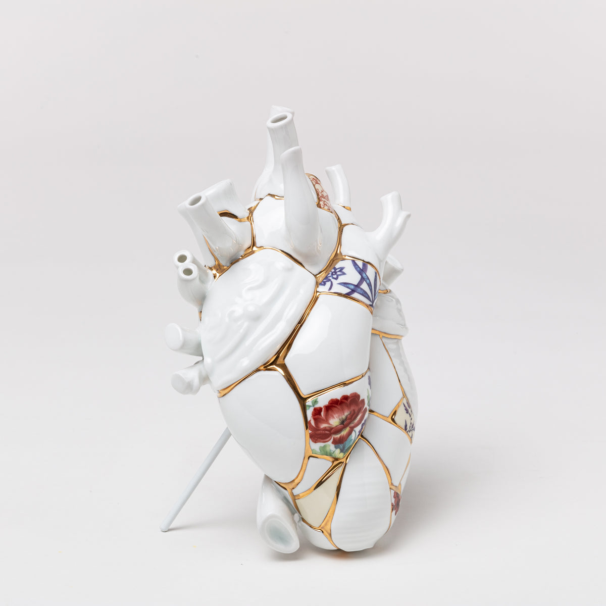 Seletti Love In Bloom Kintsugi Vase – Japanese-Inspired Anatomical Heart Vase