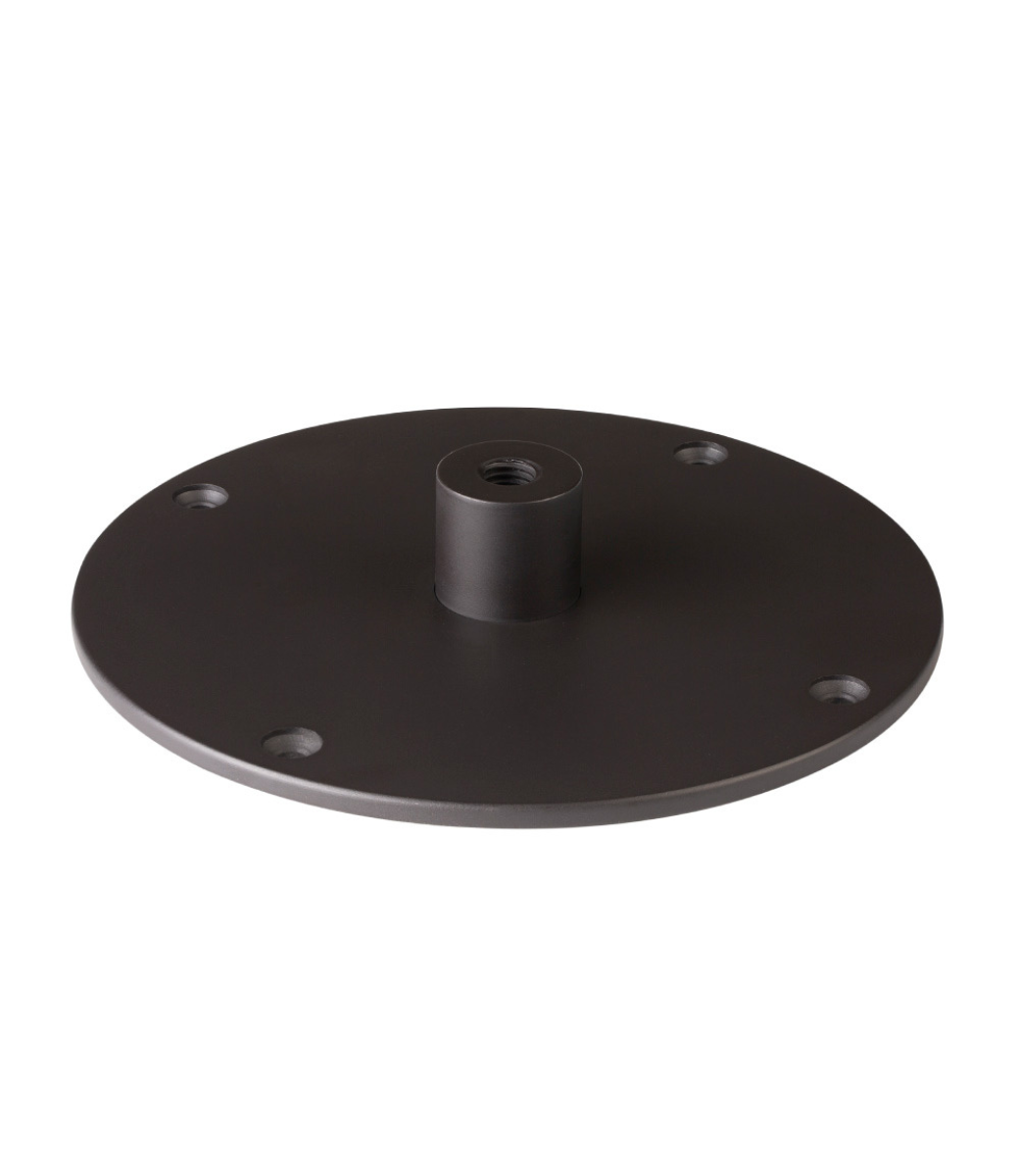 Le Feu Dome Ceiling Mount in Black, the flat ceiling plate for the Dome Sky ceiling-hung bioethanol fireplace