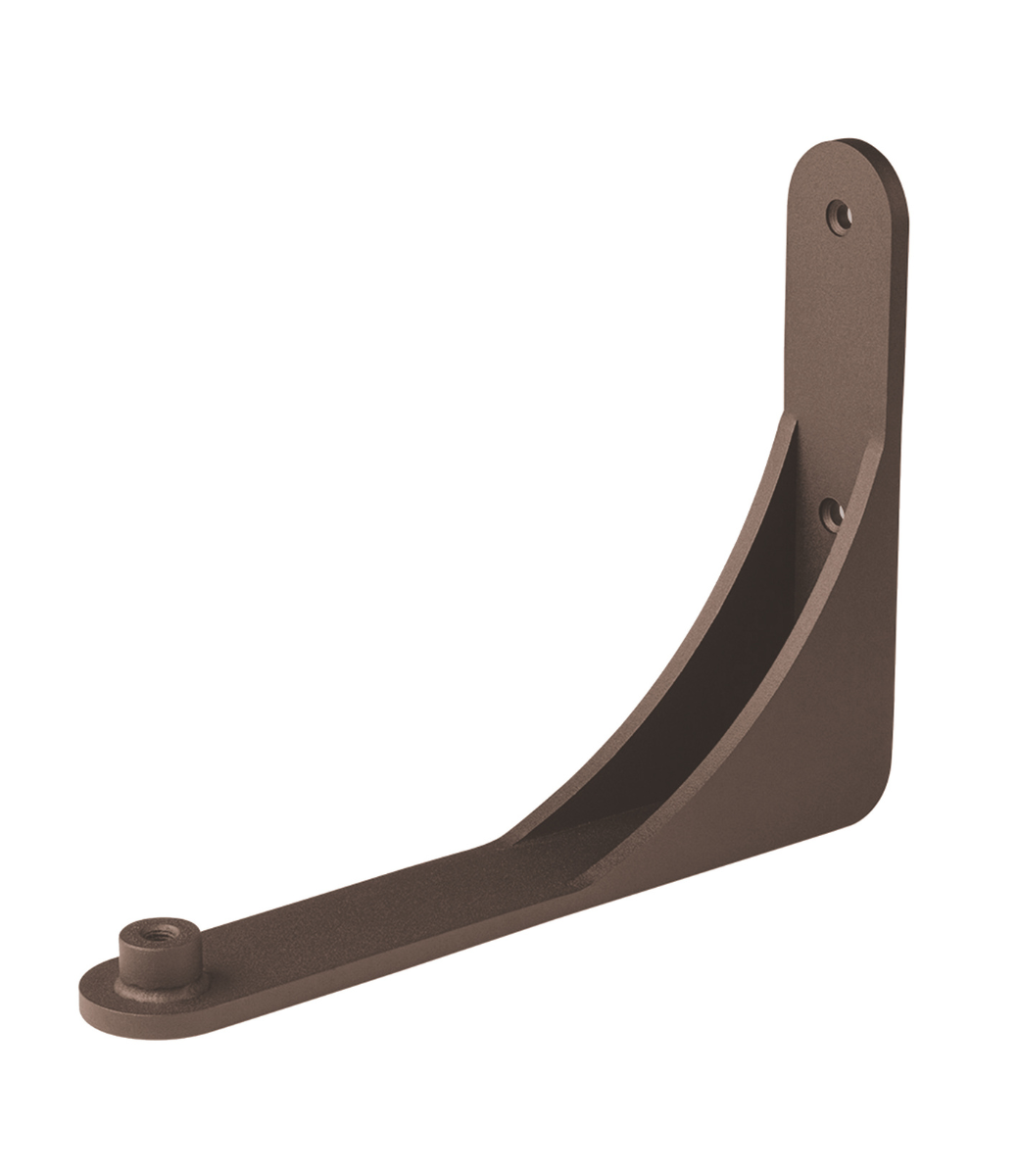 Le Feu Dome Wall Mount in Mocca, the curved wall bracket for Dome bioethanol fireplaces