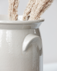 Ceramic Jar, Shellish Grey by Meraki