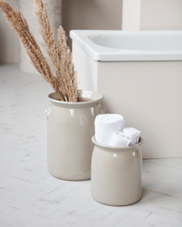 Ceramic Jar, Shellish Grey by Meraki