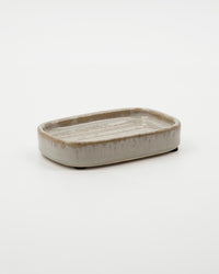 Earthenware Shellish Grey Soap Dish by Meraki