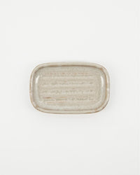 Earthenware Shellish Grey Soap Dish by Meraki