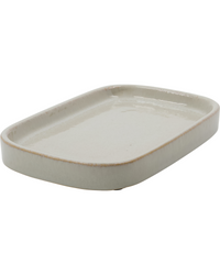 Earthenware Shellish Grey Tray by Meraki