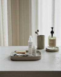 Earthenware Shellish Grey Tray by Meraki