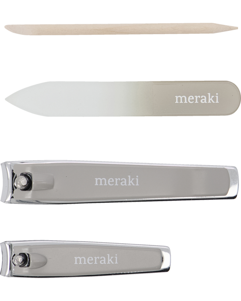 Nail Kit, Meraki Cuticle Pusher, Nail File, Small Clipper and File