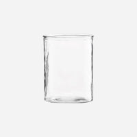 Cylinder Vase, Wavey Glass Cylinder, by meraki