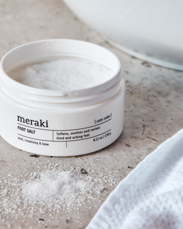 Foot Salt, Calm Cedar Salt Foot Soak by Meraki