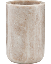 Beige Marble Storage Jar by Meraki