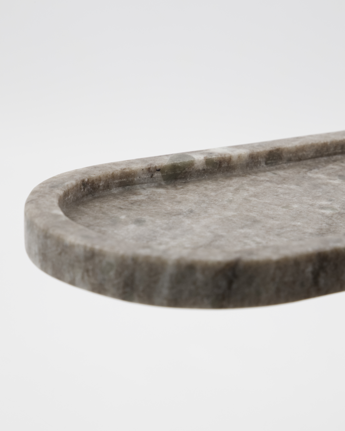 Beige Marble Oval Tray by Meraki