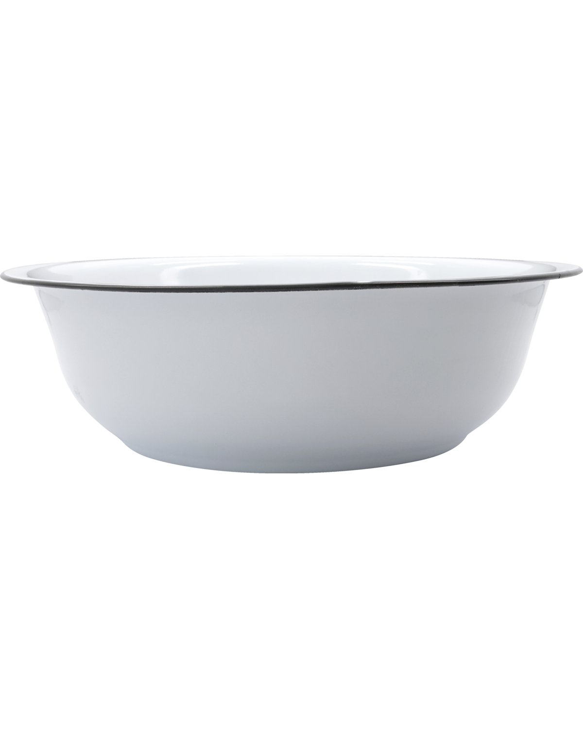 Large White Basin, Enamelled Steel Basin from Meraki