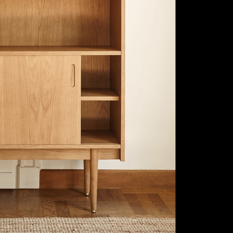 1050 Tall Sideboard, Oak Wood, 366 Concept