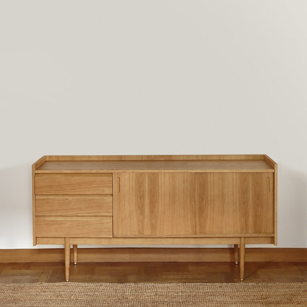 1050 Long Sideboard, Oak Wood, 366 Concept