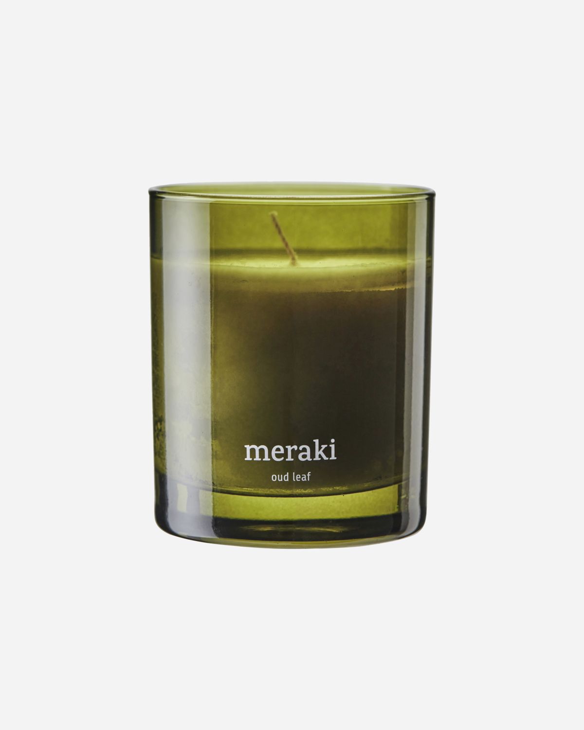 Oudh Leaf Scented Candle, Single Wick by Meraki