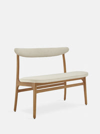 200-190 Bench by 366 Concept in Bouclé Creme with Natural Ash legs