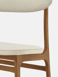 200-190 Bench by 366 Concept in Bouclé Creme with Dark Ash legs, alternative view
