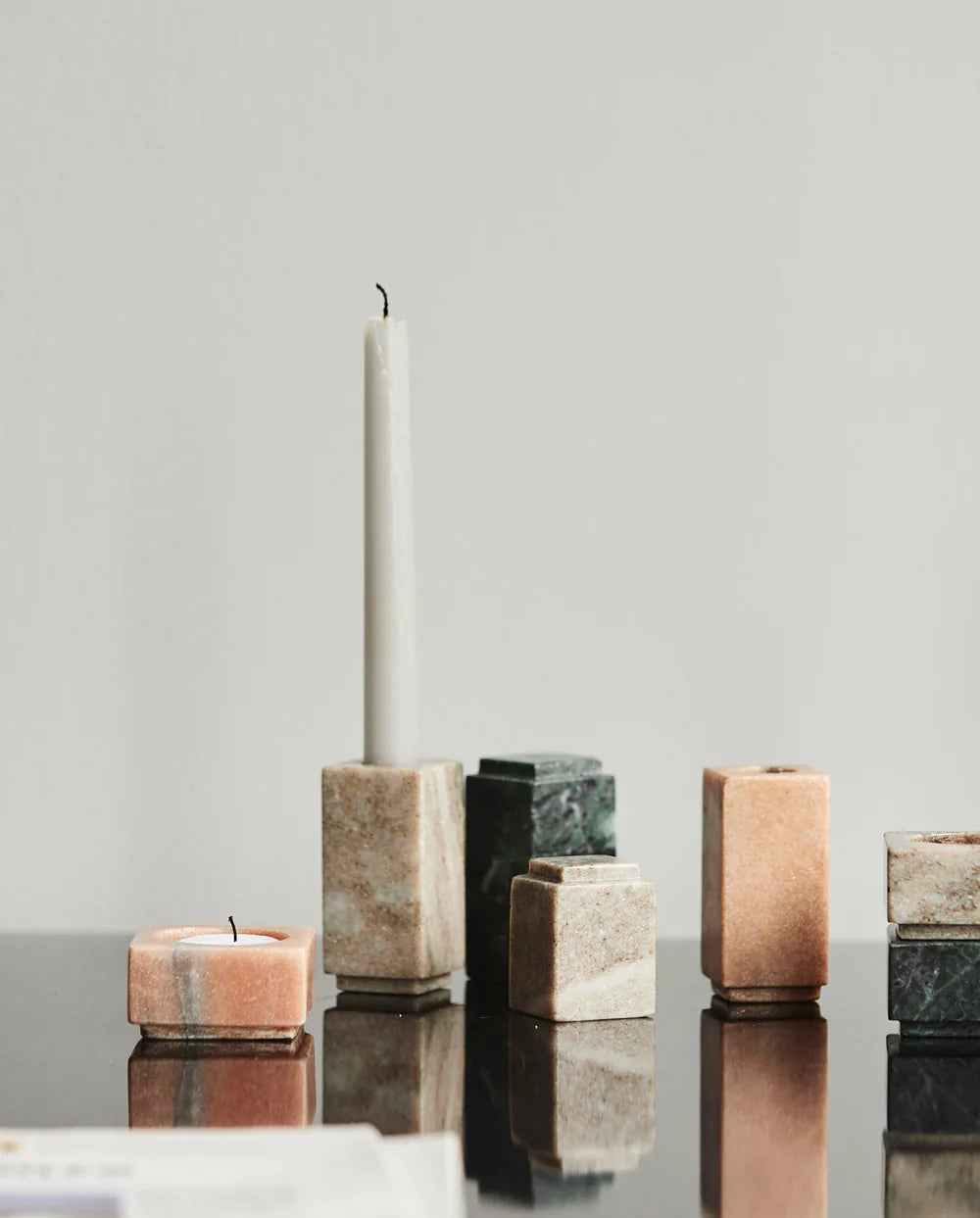HAIDA t-light Holder Rose Marble
