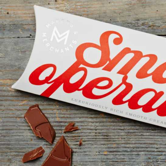 Handmade Smooth Operator Chocolate Bar 60g by Makers & Merchants – 56% Cocoa