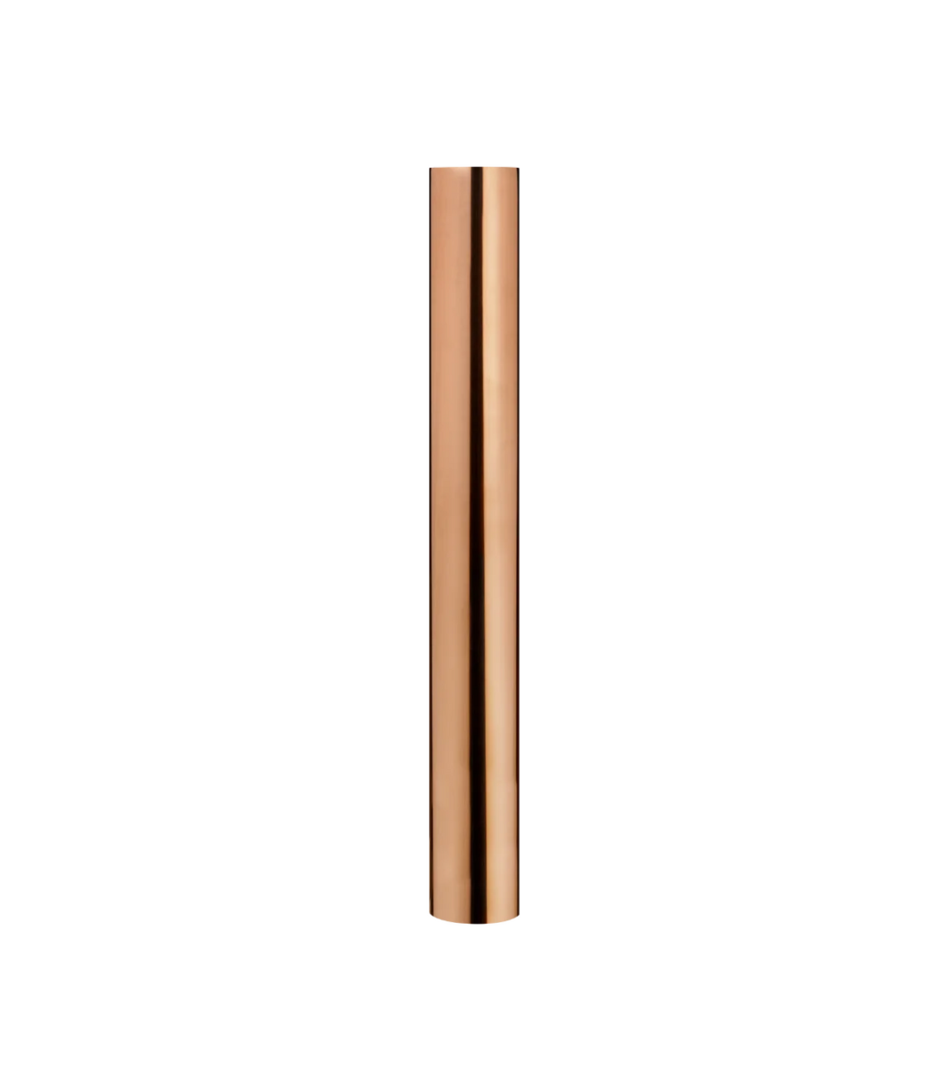 Le Feu wide Ø6 pole in Rose Gold for the Dome Steel pedestal bioethanol fireplace