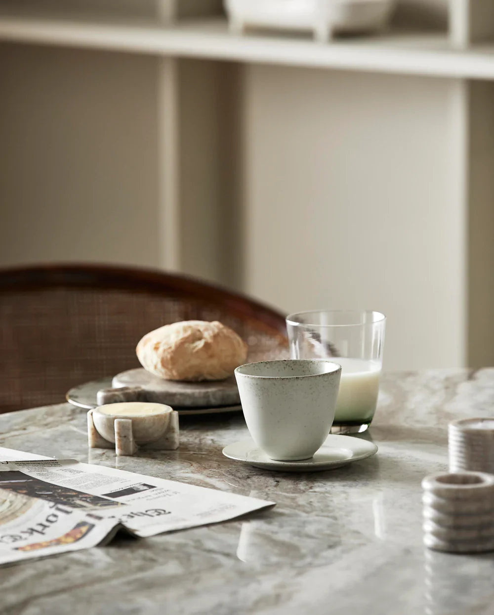 Merian Salt Dish Brown Marble