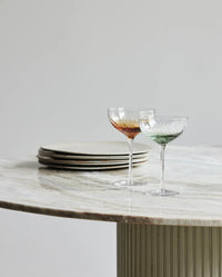 Garo Cocktail Glass Green