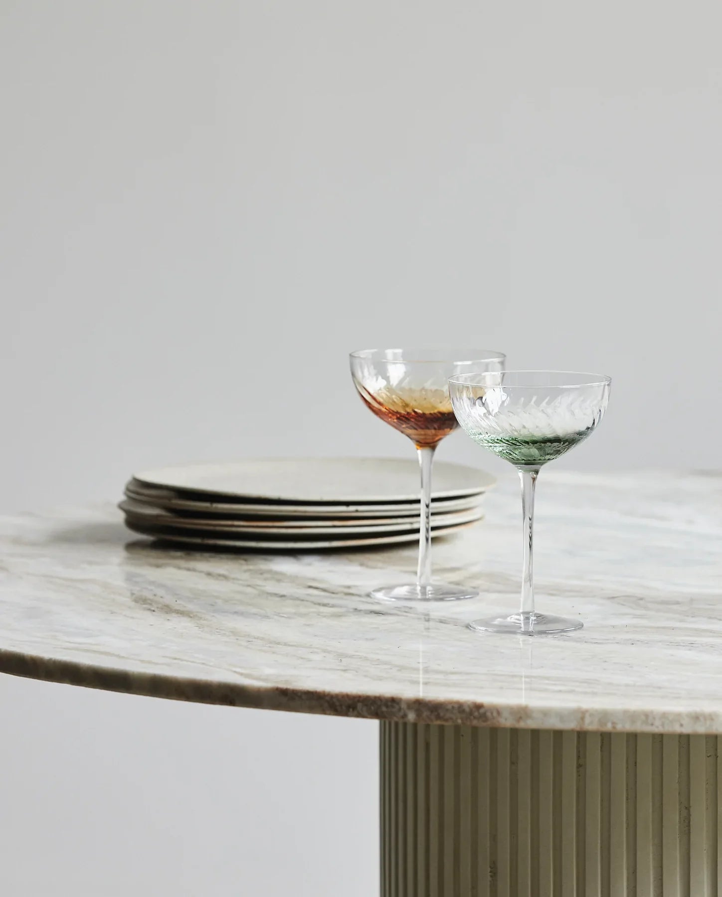 Garo Cocktail Glass Green