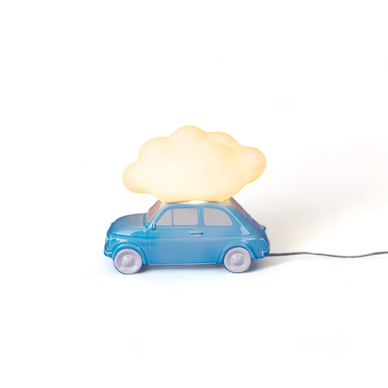 Seletti Nuvola Table Lamp - Cloud & Car Design in Glass & Porcelain