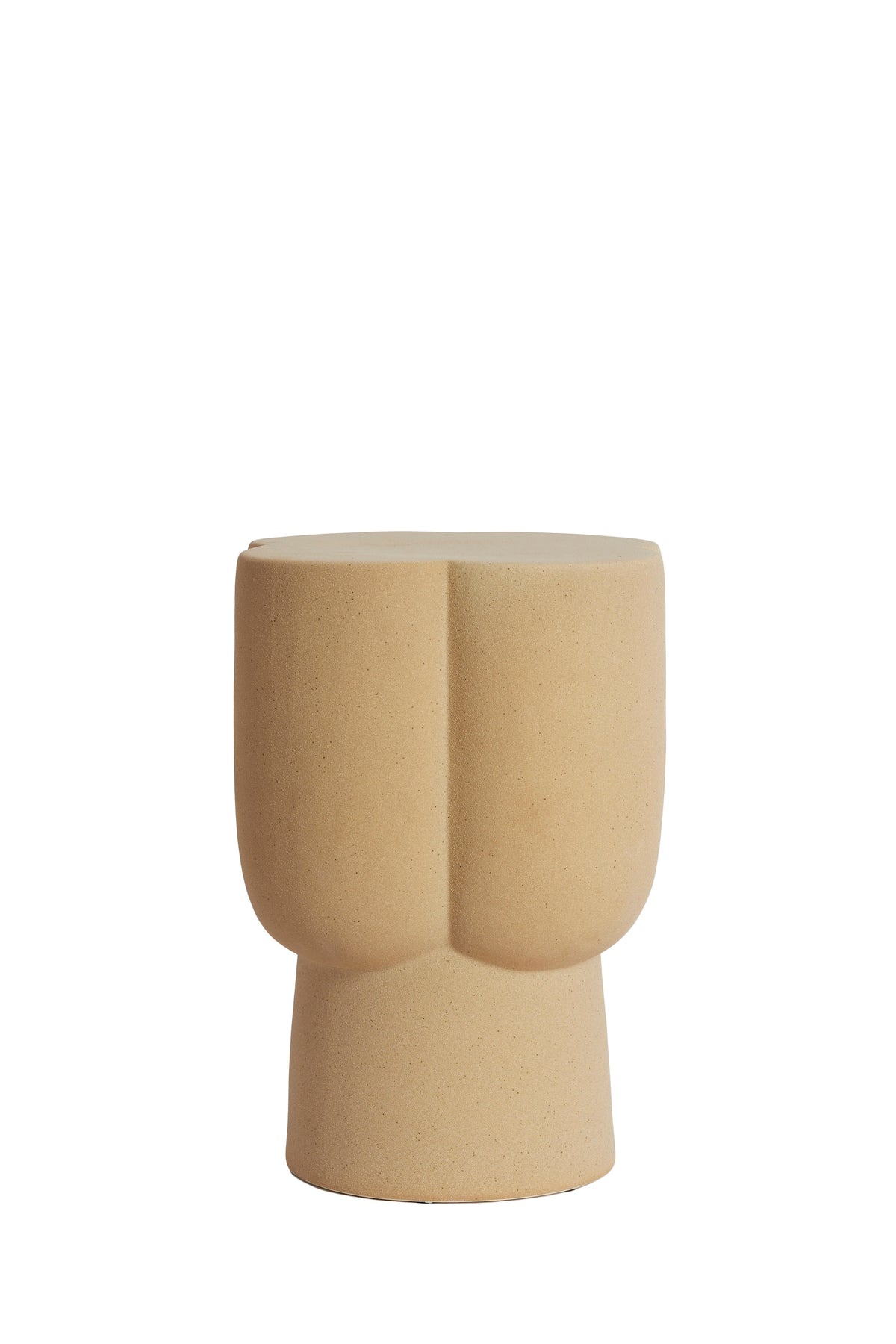 main product image of junto side table in matt sand ceramic