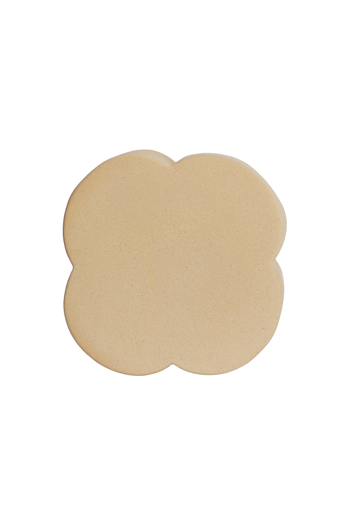 ase view of junto side table showing protective pads and ceramic structure