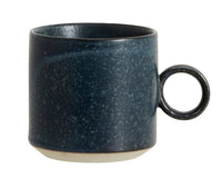 Grainy Mug w Handle Dark Blue