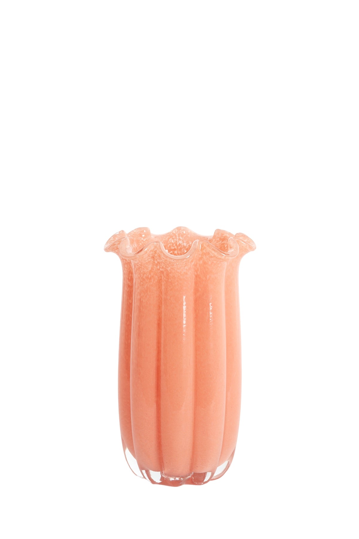 sedona tall peach glass vase by light and living