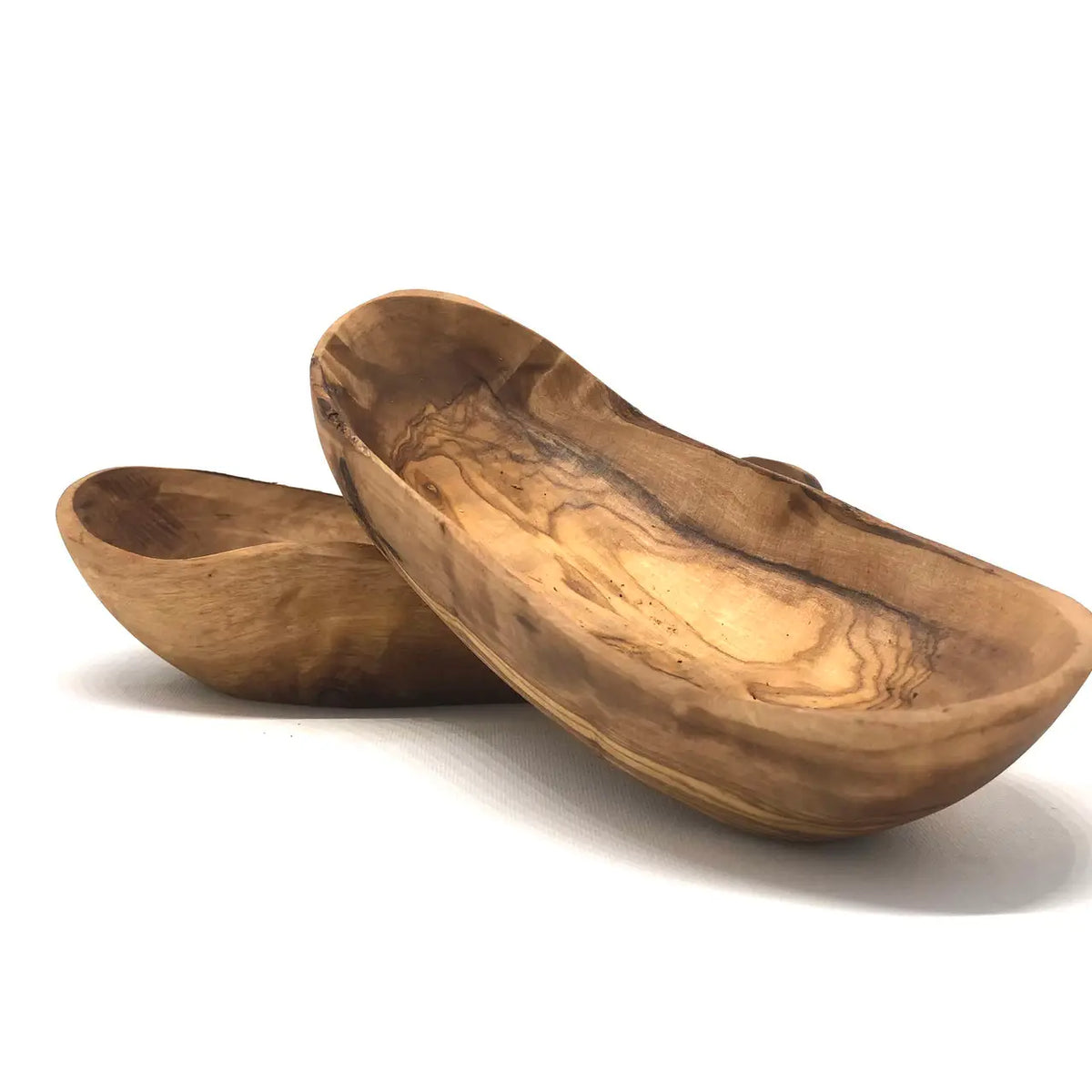 Handmade rustic olive wood bowls decorative piece